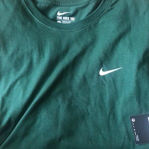 Men Dark Green Nike Shirt